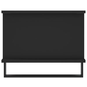 Tavolino da Salotto Nero 90x50x40 cm in Legno Multistrato 829509