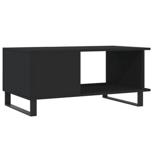 Tavolino da Salotto Nero 90x50x40 cm in Legno Multistrato 829509