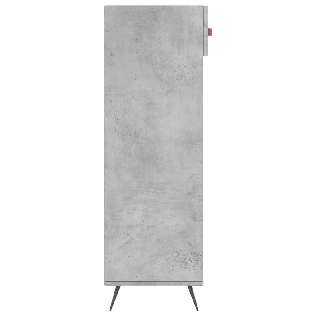 Scarpiera Grigio Cemento 60x35x105 cm in Legno Multistrato 829584