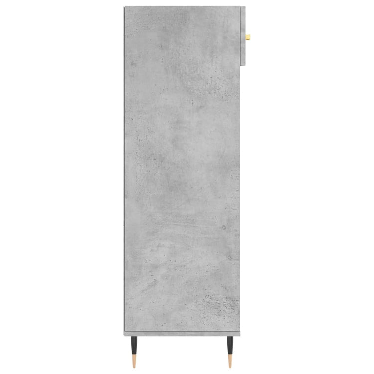 Scarpiera Grigio Cemento 60x35x105 cm in Legno Multistrato 829592