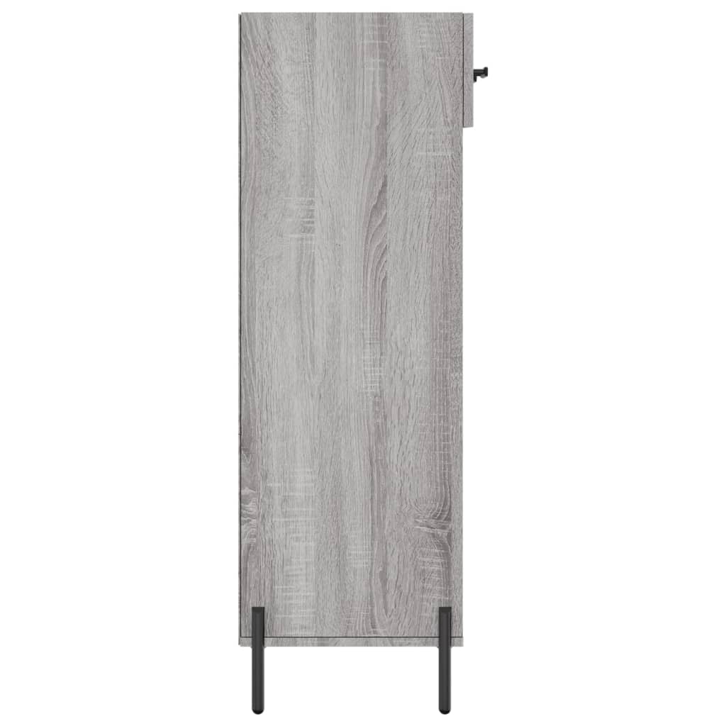 Scarpiera Grigio Sonoma 60x35x105 cm in Legno Multistrato 829626