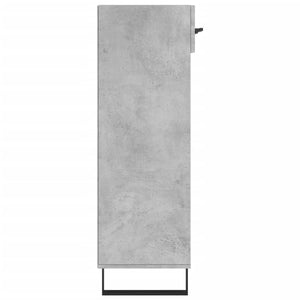 Scarpiera Grigio Cemento 60x35x105 cm in Legno Multistrato 829640