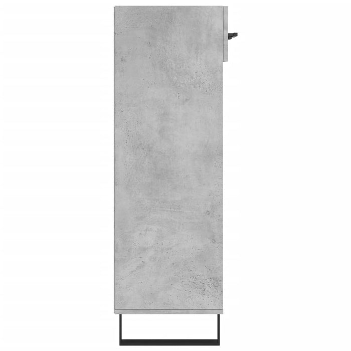 Scarpiera Grigio Cemento 60x35x105 cm in Legno Multistrato 829640