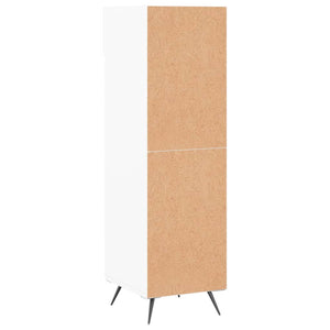 Scarpiera Bianco Lucido 30x35x105 cm in Legno Multistrato 829646