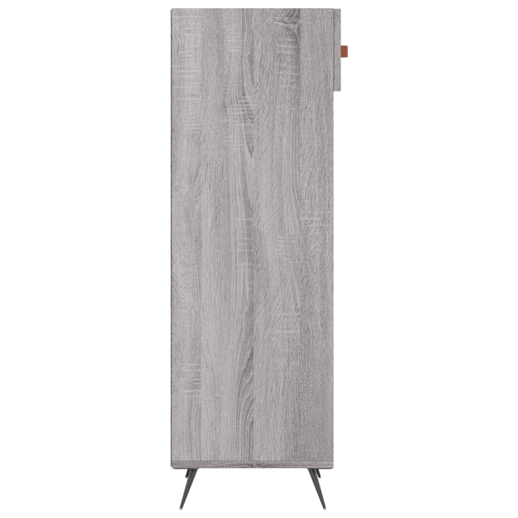 Scarpiera Grigio Sonoma 30x35x105 cm in Legno Multistrato 829650