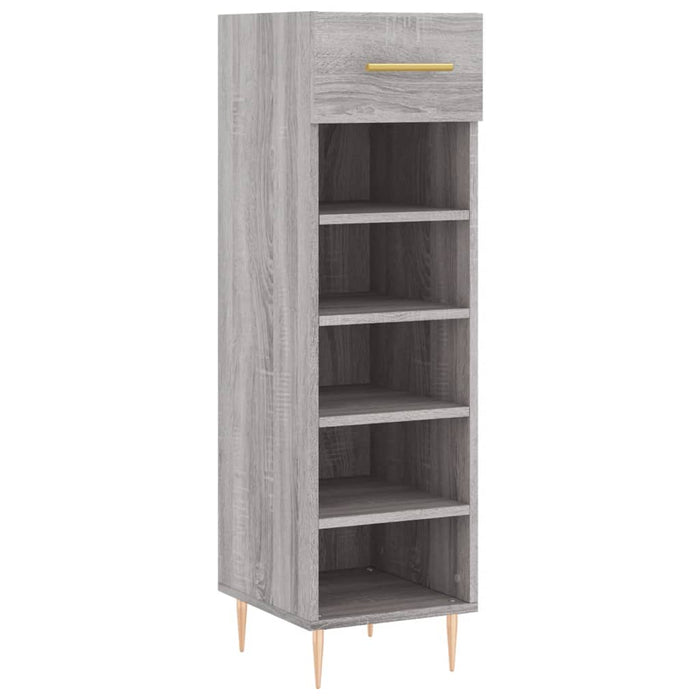 Scarpiera Grigio Sonoma 30x35x105 cm in Legno Multistratocod mxl 81437