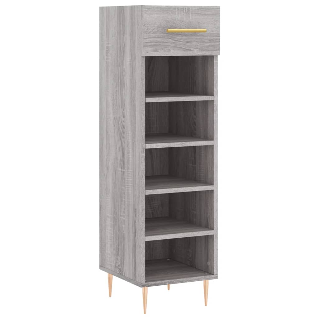 Scarpiera Grigio Sonoma 30x35x105 cm in Legno Multistrato 829666