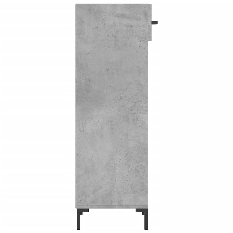 Scarpiera Grigio Cemento 30x35x105 cm in Legno Multistrato 829680