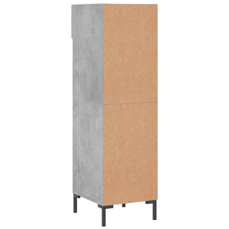 Scarpiera Grigio Cemento 30x35x105 cm in Legno Multistrato 829680