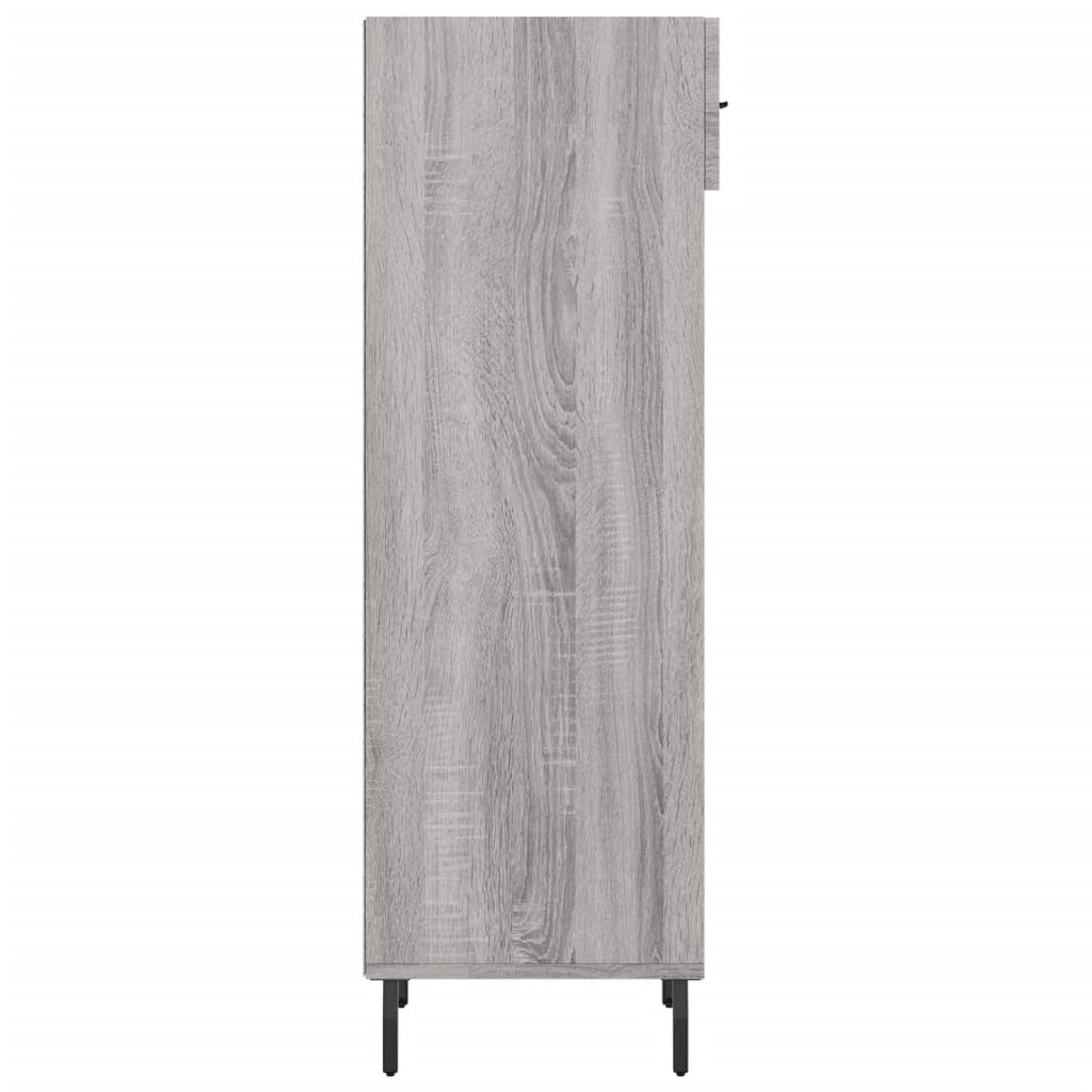 Scarpiera Grigio Sonoma 30x35x105 cm in Legno Multistrato 829698