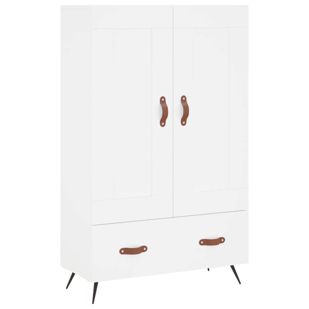 Credenza Bianca 69,5x31x115 cm in Legno Multistrato 830292