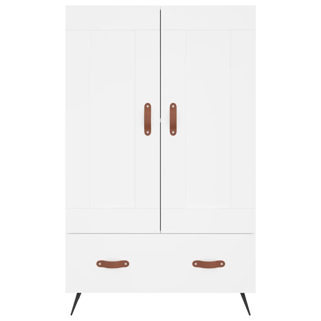 Credenza Bianca 69,5x31x115 cm in Legno Multistrato 830292