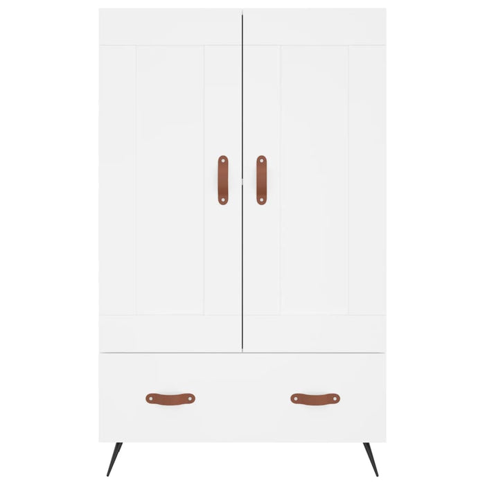 Credenza Bianca 69,5x31x115 cm in Legno Multistrato 830292