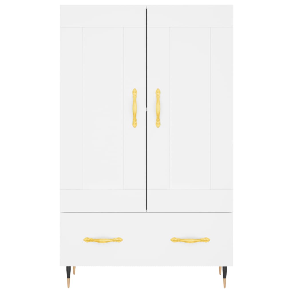 Credenza Bianca 69,5x31x115 cm in Legno Multistrato 830300