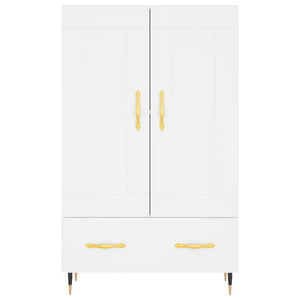 Credenza Bianca 69,5x31x115 cm in Legno Multistrato 830300