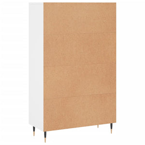 Credenza Bianca 69,5x31x115 cm in Legno Multistrato 830300