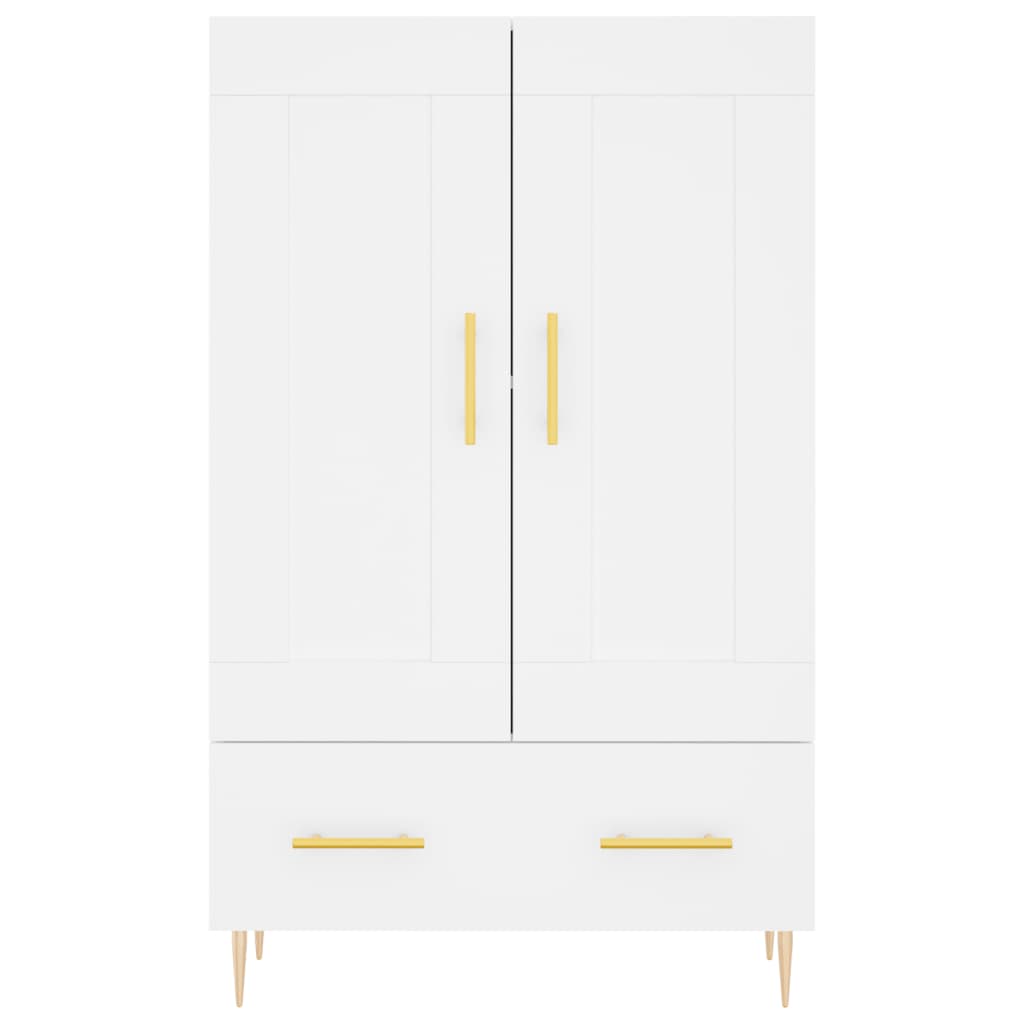 Credenza Bianca 69,5x31x115 cm in Legno Multistrato 830308