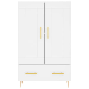 Credenza Bianca 69,5x31x115 cm in Legno Multistrato 830308