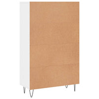 Credenza Bianco Lucido 69,5x31x115 cm in Legno Multistrato 830318