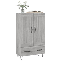 Credenza Grigio Sonoma 69,5x31x115 cm in Legno Multistrato 830322