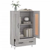 Credenza Grigio Sonoma 69,5x31x115 cm in Legno Multistrato 830322