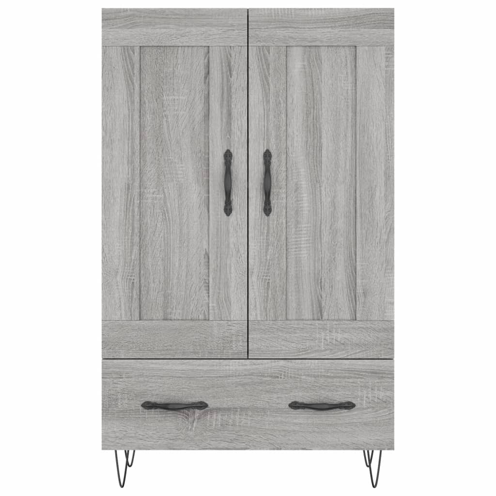 Credenza Grigio Sonoma 69,5x31x115 cm in Legno Multistrato 830322