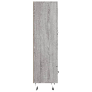 Credenza Grigio Sonoma 69,5x31x115 cm in Legno Multistrato 830322