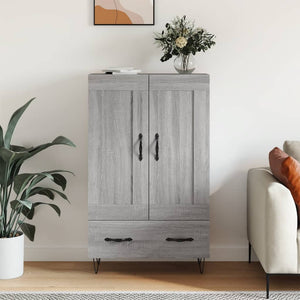 Credenza Grigio Sonoma 69,5x31x115 cm in Legno Multistrato 830322