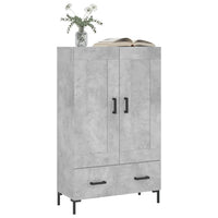 Credenza Grigio Cemento 69,5x31x115 cm in Legno Multistratocod mxl 103966