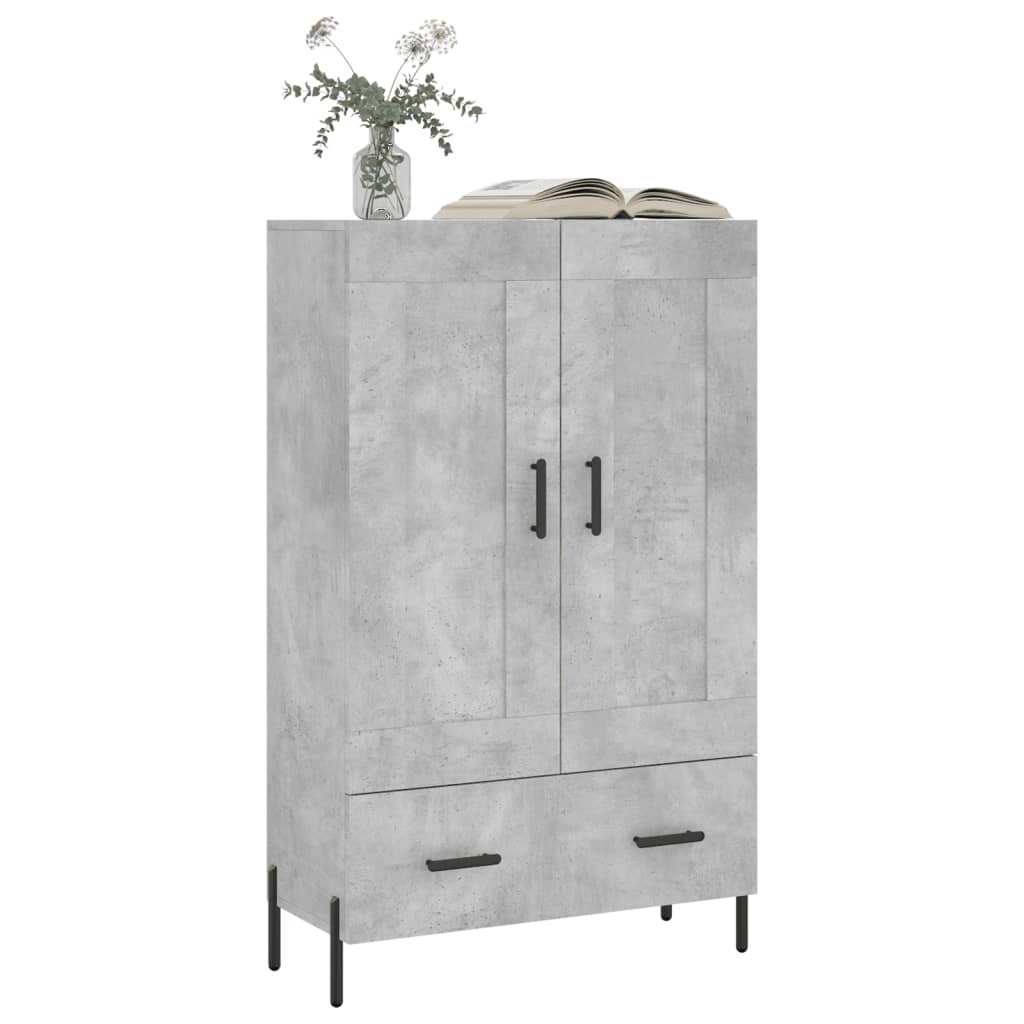 Credenza Grigio Cemento 69,5x31x115 cm in Legno Multistrato 830336