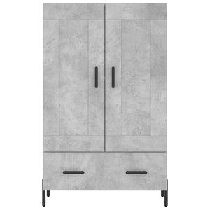 Credenza Grigio Cemento 69,5x31x115 cm in Legno Multistrato 830336