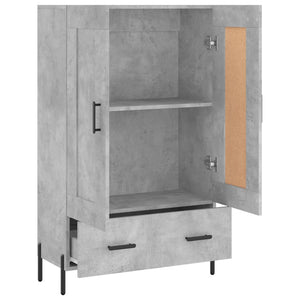 Credenza Grigio Cemento 69,5x31x115 cm in Legno Multistrato 830336