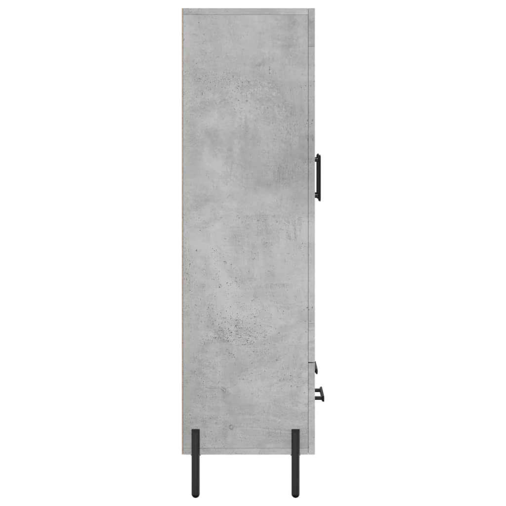 Credenza Grigio Cemento 69,5x31x115 cm in Legno Multistrato 830336