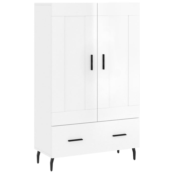 Credenza Bianco Lucido 69,5x31x115 cm in Legno Multistratocod mxl 103975