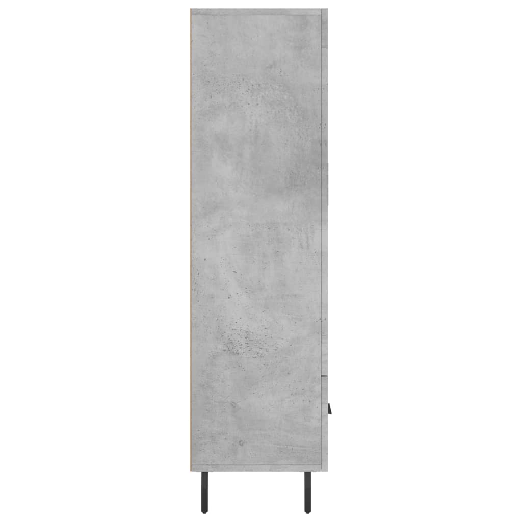 Credenza Grigio Cemento 69,5x31x115 cm in Legno Multistrato 830344