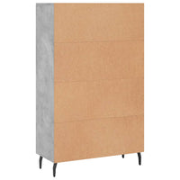 Credenza Grigio Cemento 69,5x31x115 cm in Legno Multistrato 830344