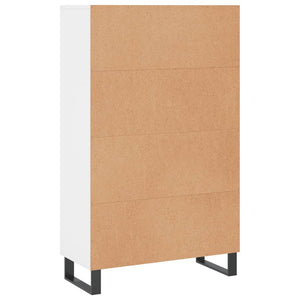 Credenza Bianca 69,5x31x115 cm in Legno Multistrato 830348