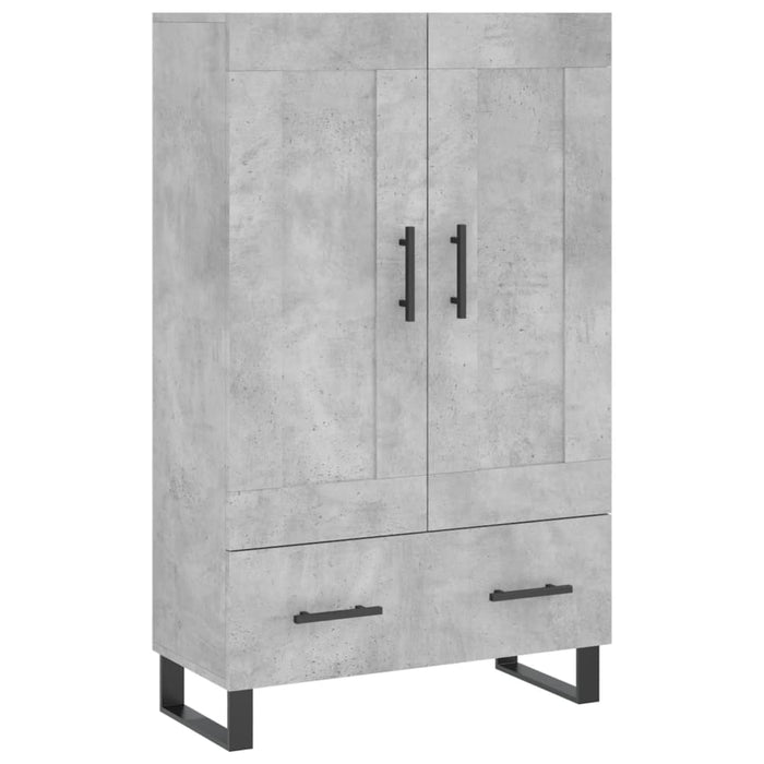 Credenza Grigio Cemento 69,5x31x115 cm in Legno Multistrato 830352