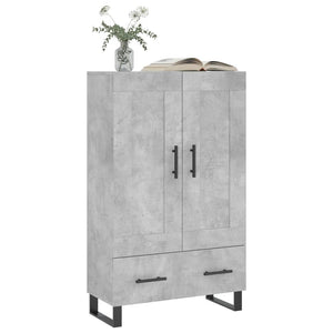 Credenza Grigio Cemento 69,5x31x115 cm in Legno Multistrato 830352