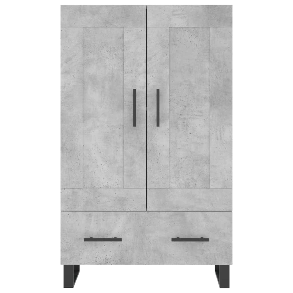 Credenza Grigio Cemento 69,5x31x115 cm in Legno Multistrato 830352