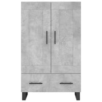 Credenza Grigio Cemento 69,5x31x115 cm in Legno Multistrato 830352