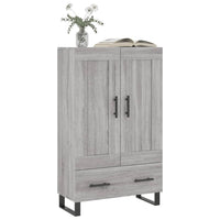 Credenza Grigio Sonoma 69,5x31x115 cm in Legno Multistrato 830354