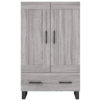 Credenza Grigio Sonoma 69,5x31x115 cm in Legno Multistrato 830354