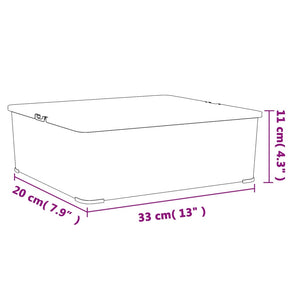 Contenitori in Plastica 6 pz 5 L Impilabili 154986