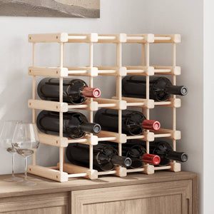 Portabottiglie Vino 20 Bottiglie 46,5x23x46,5 cm Massello Pinocod mxl 83193