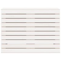 Cesto per Bucato Bianco 88,5x44x66 cm Legno Massello Pino 832320