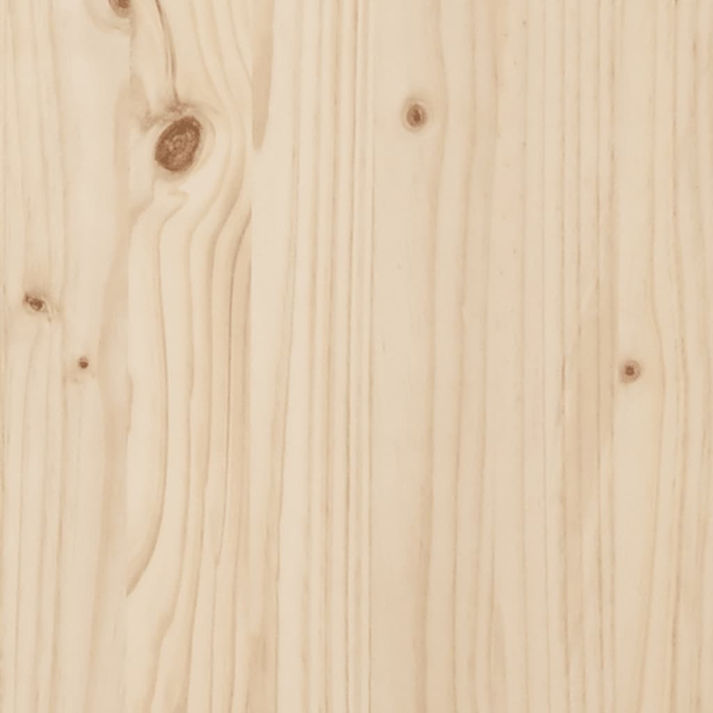 Portalegna con Ruote 76,5x40x108 cm Legno Massello di Pino 832325