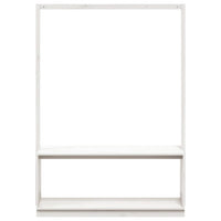 Appendiabiti Porta Scarpe Bianco 113x40x157,5 cm Massello Pino 832330