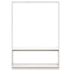 Appendiabiti Porta Scarpe Bianco 113x40x157,5 cm Massello Pino 832330