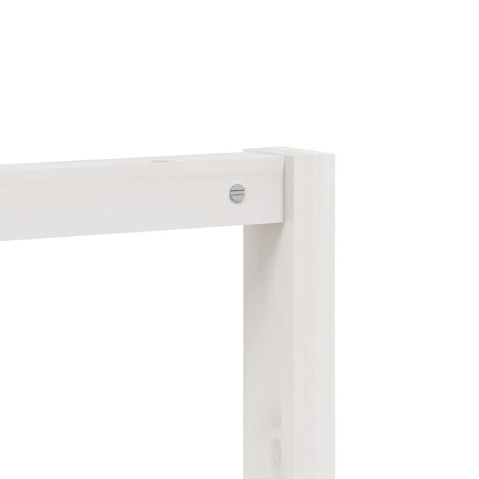 Appendiabiti Porta Scarpe Bianco 113x40x157,5 cm Massello Pino 832330